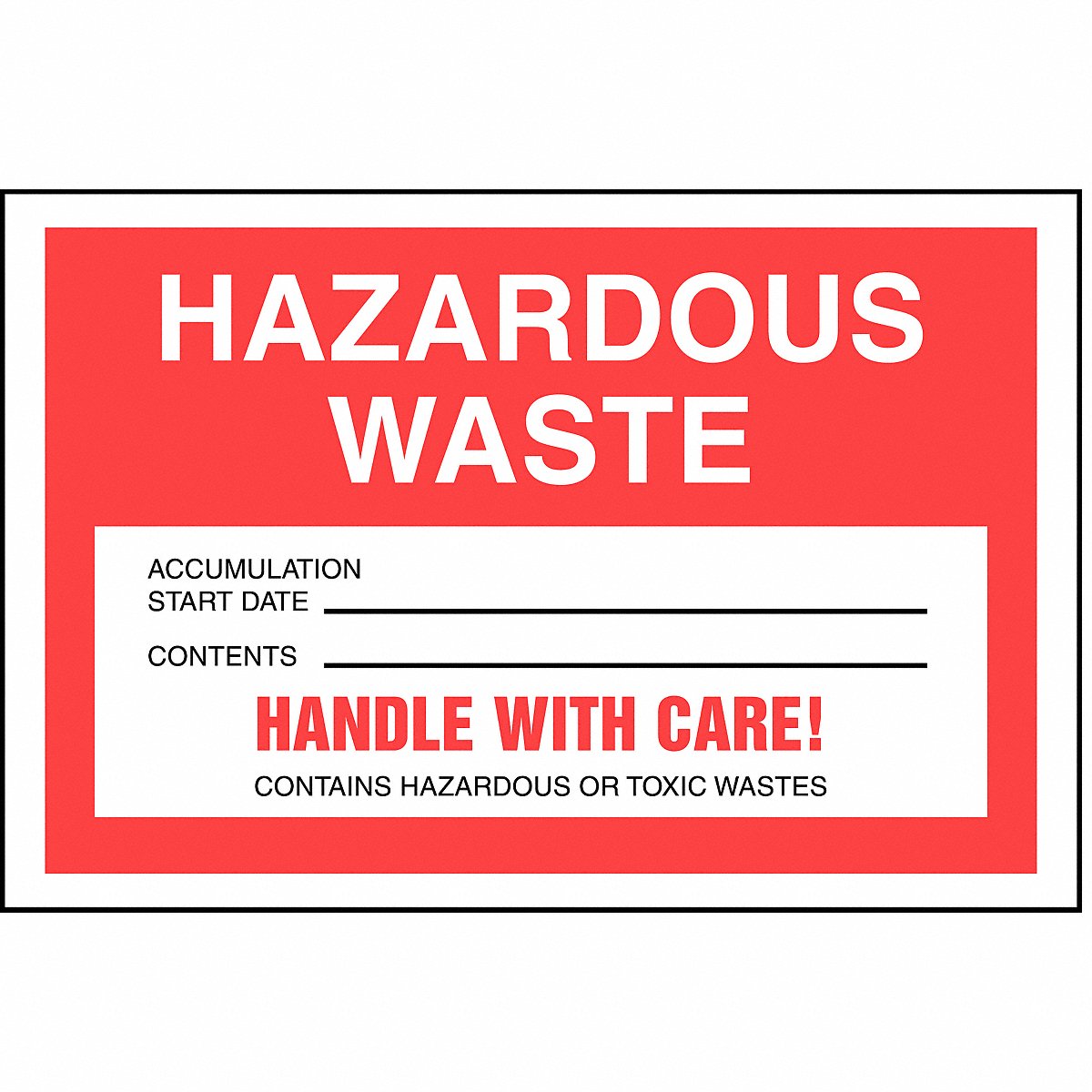 Accuform DOT Handling Label Waste 6 W PK250 (MHZW15PSL)