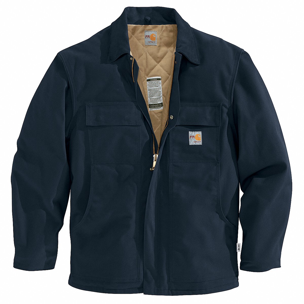 Carhartt FR Duck Coat, Dark Navy, 2XL, Regular (101618-410 2XL REG)