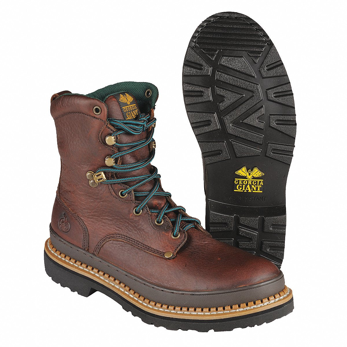 Georgia Boot 8-Inch Work Boot W 12 Brown PR (G8374)