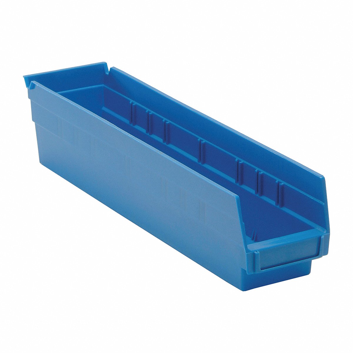 Quantum Storage Systems Shelf Bin, Blue, Polypropylene, 4 In, 4 in (QSB103BL)