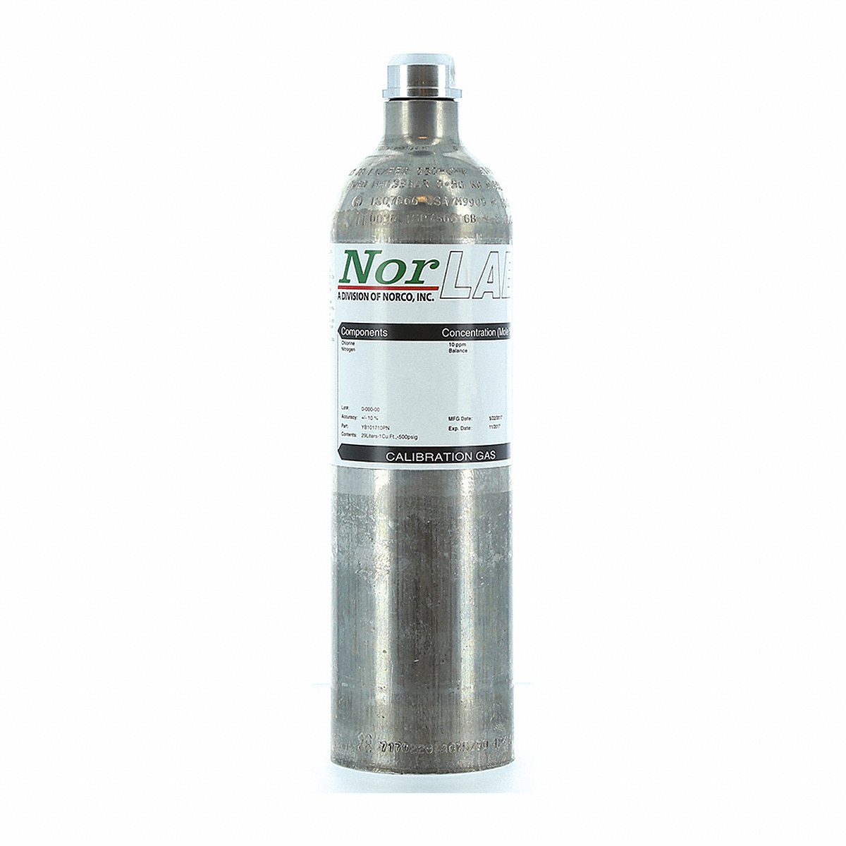 Norco Inc Calibration Gas Cylinder, 29L (F107910PN)