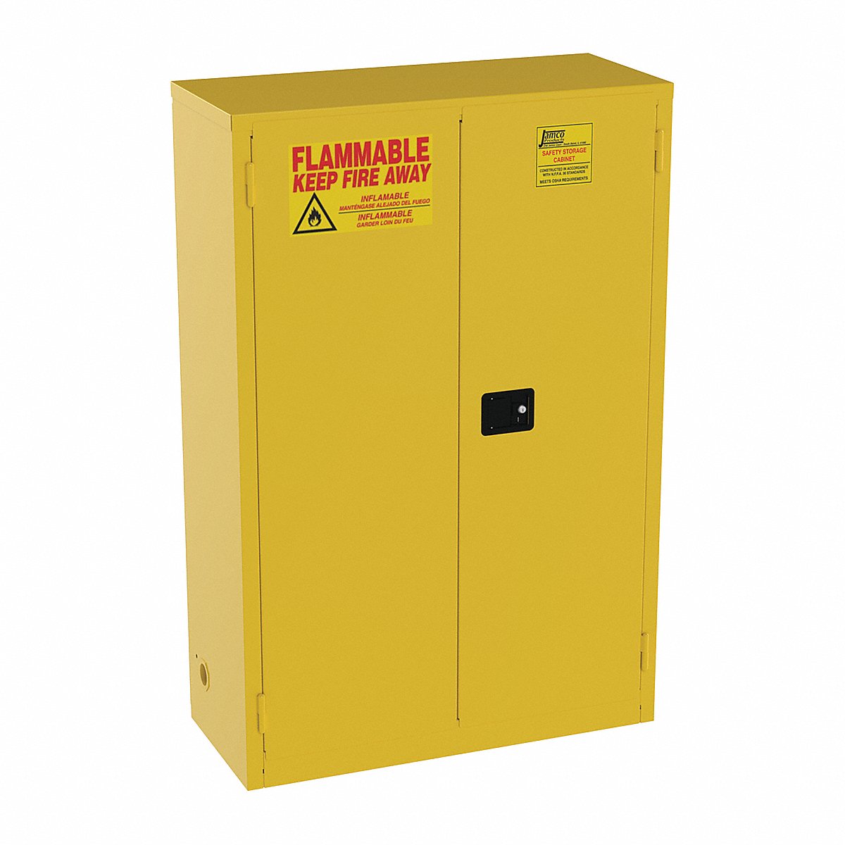 Jamco Cabinet, 2-Dr, 45 Gal, Flammable, 18X65X43 (BS45YP)
