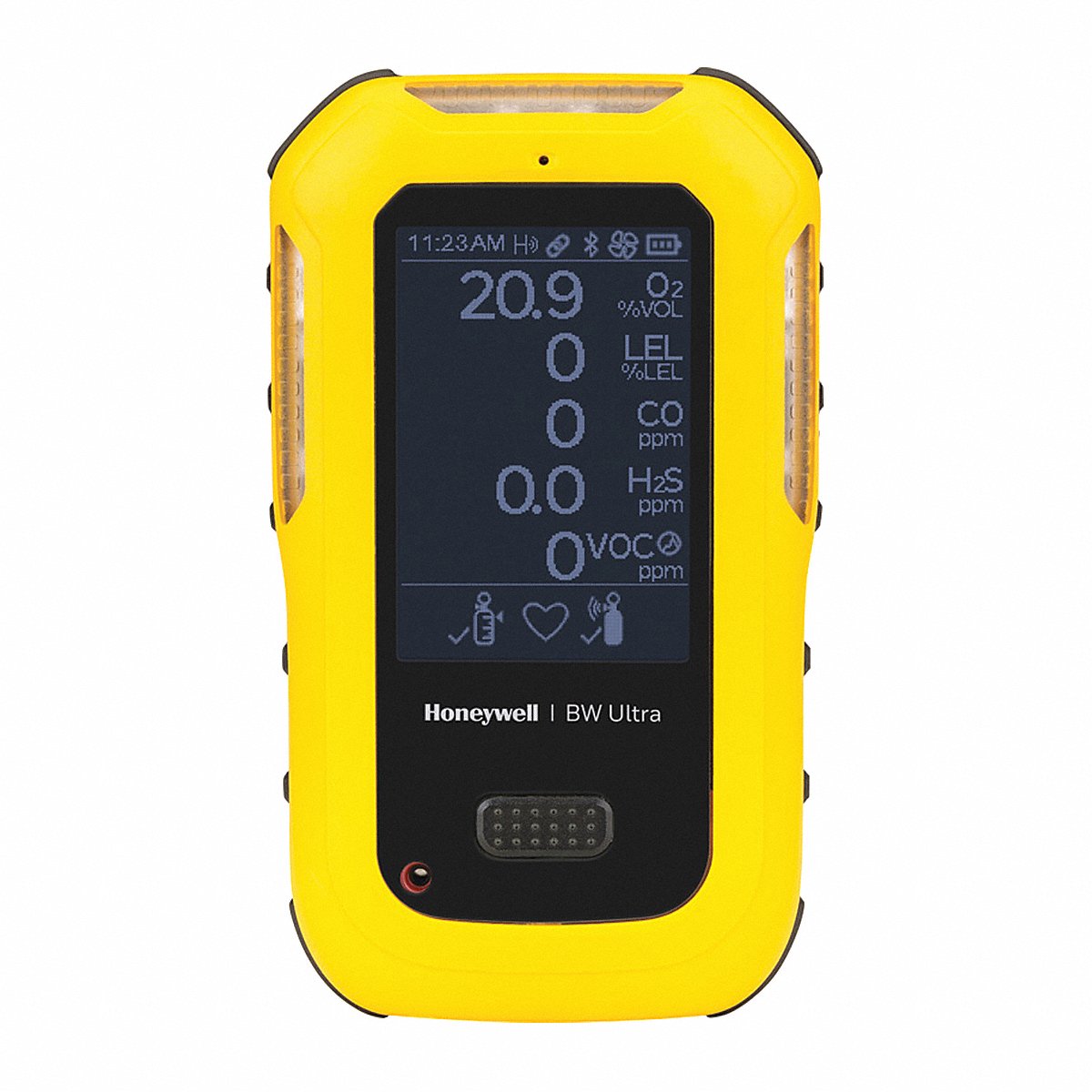 Honeywell Multi-Gas Detector, Yellow Housing Color (HU-X1W1H1M1S1-Y-N)