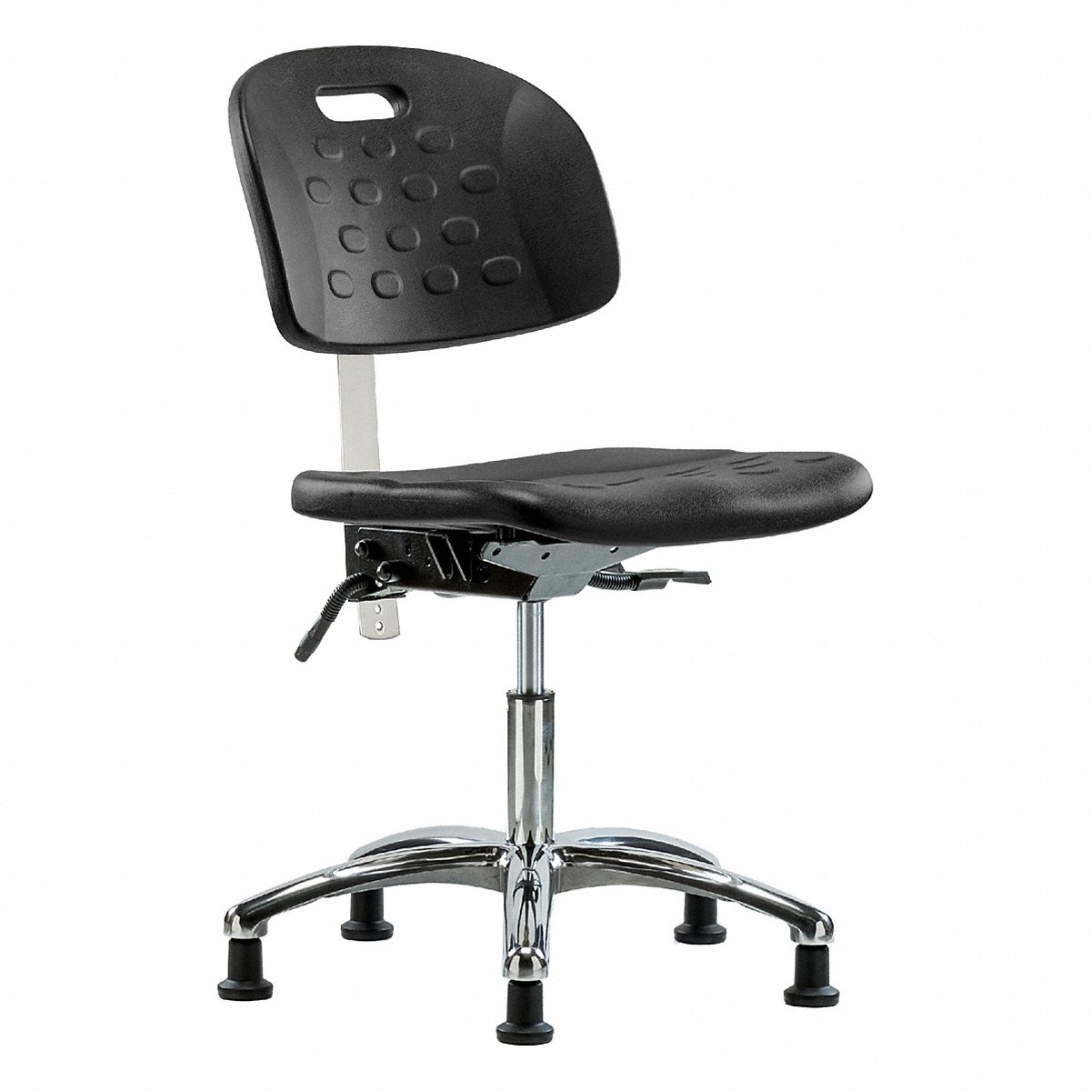 E Com Seating Poly Cr Chair, Desk, Tilt, Glides, Blk (BR-CLR-HPDHCH-CR-T1-A0-RG-BLK)