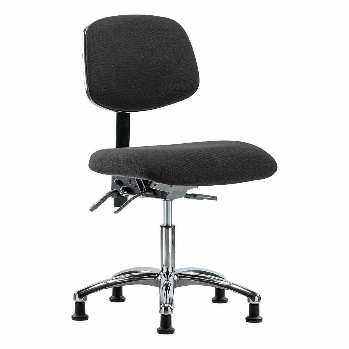 E Com Seating Fabric Esd Chr, Desk, Tilt, Glides, Blk (BR-ESD-FDHCH-CR-T1-A0-EG-ESDBLK)