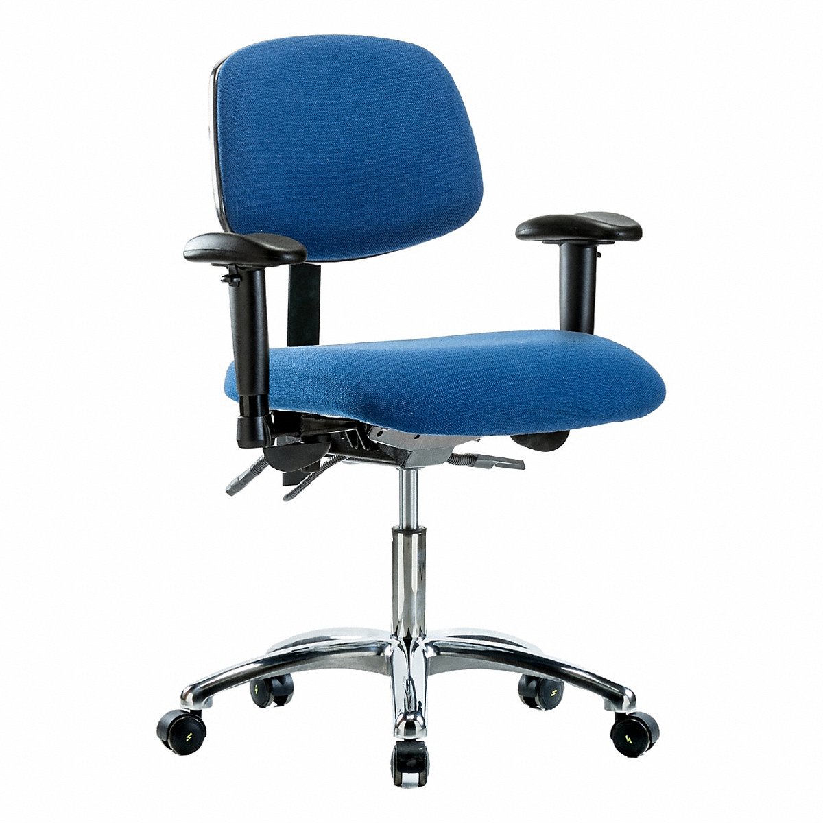 E Com Seating Fabric Esd Chr, Desk, Arms, Cstrs, Blue (BR-ESD-FDHCH-CR-T0-A1-EC-ESDBLU)