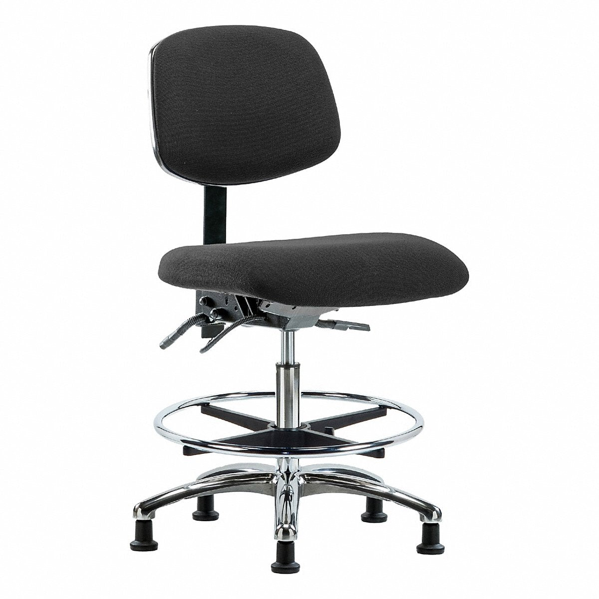 E Com Seating Fab Esd Chr, Med, Tilt, Fr, Glides, Blk (BR-ESD-FMBCH-CR-T1-A0-CF-EG-ESDBLK)