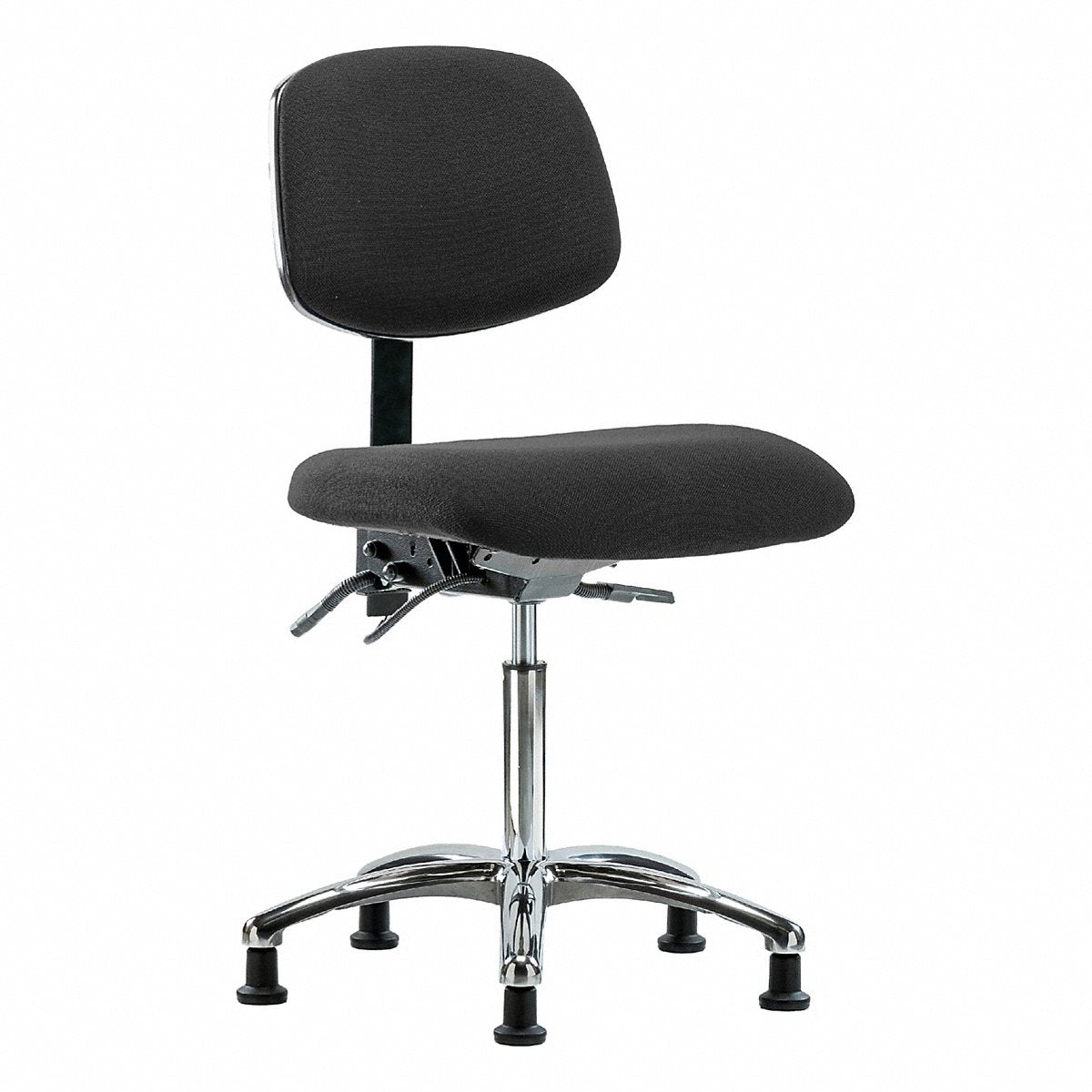 E Com Seating Fabric Esd Chair, Med, Tilt, Glides, Blk (BR-ESD-FMBCH-CR-T1-A0-NF-EG-ESDBLK)