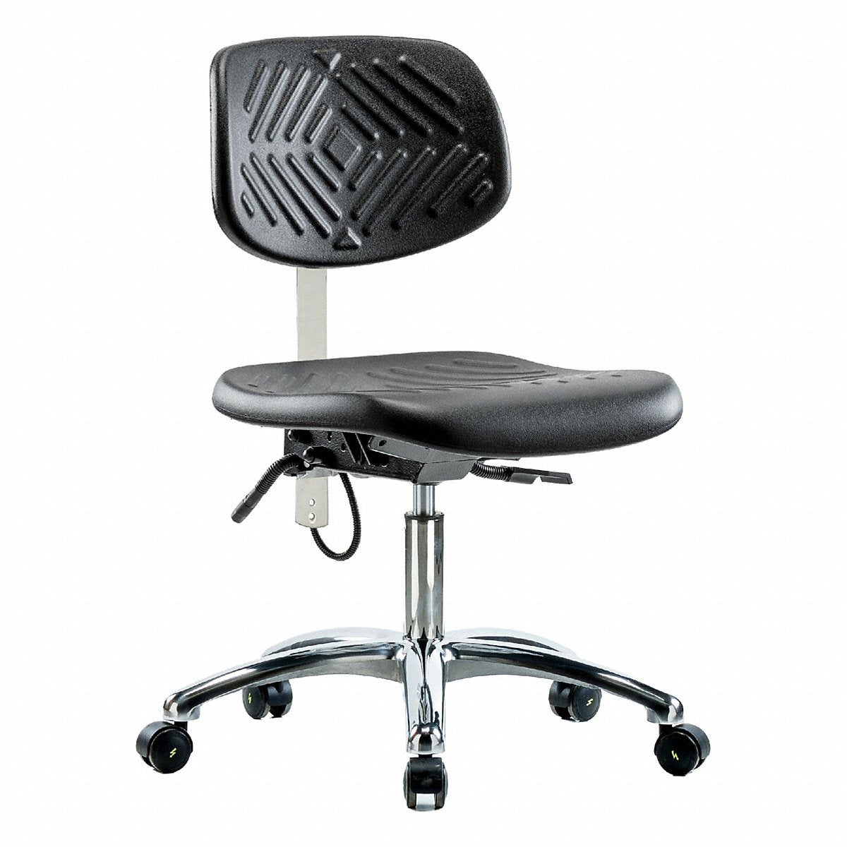E Com Seating Poly Esd Chair, Desk, Tilt, Casters (BR-ESD-PDHCH-CR-T1-A0-EC)