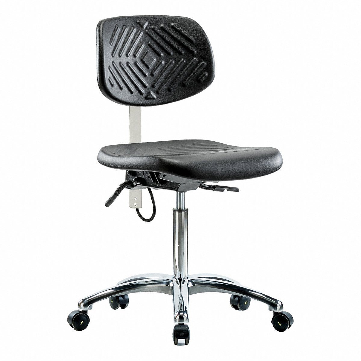 E Com Seating Poly Esd Chair, Med Bench, Casters (BR-ESD-PMBCH-CR-T0-A0-NF-EC)