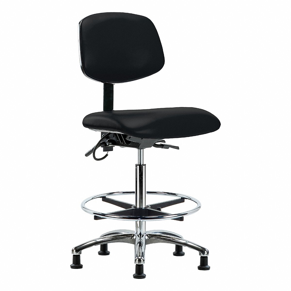 E Com Seating Vinyl Esd Chr, High, Tilt, Fr, Stat, Blk (BR-ESD-VHBCH-CR-T1-A0-CF-EG-ESDBLK)