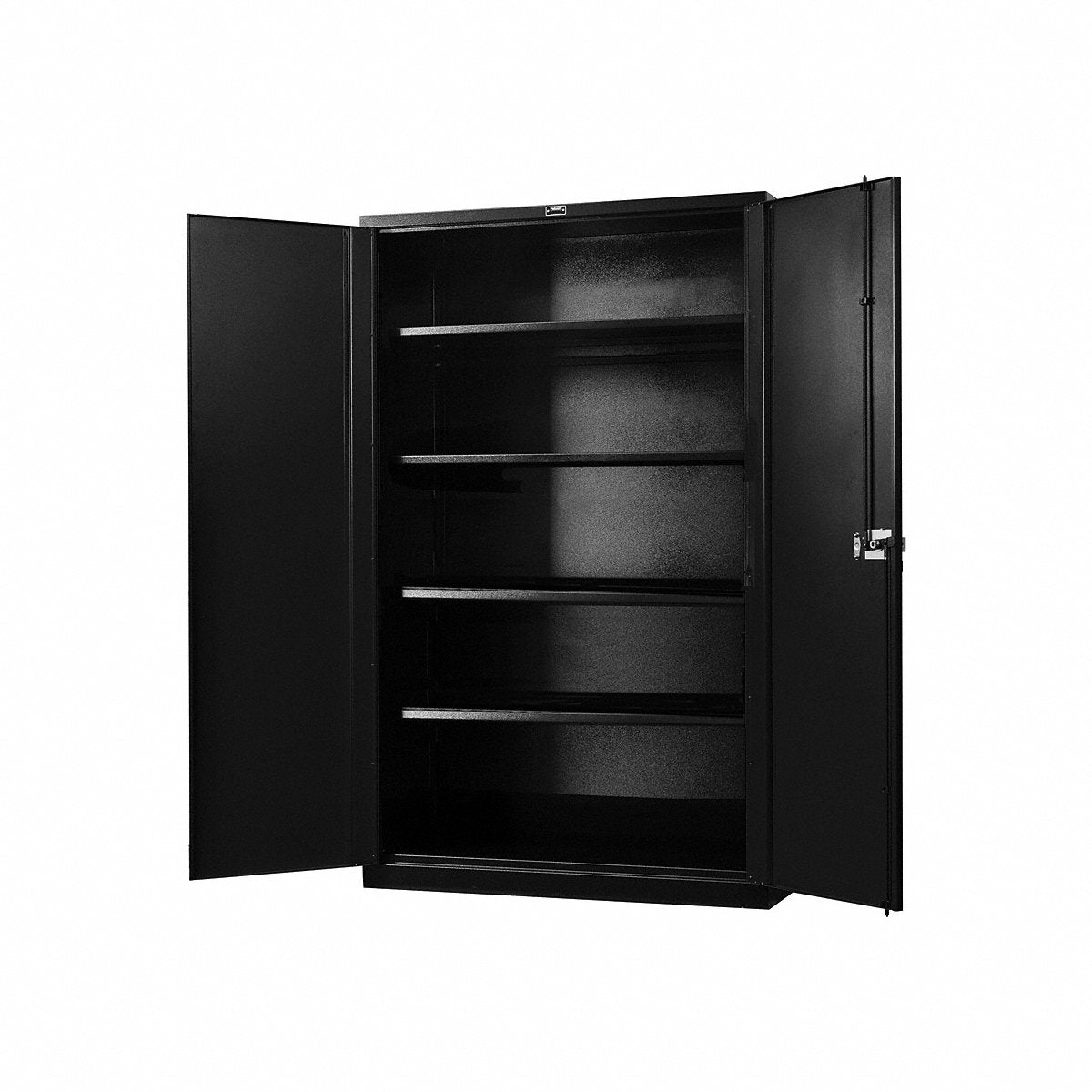 Hallowell Shelving Cabinet, 78" H, 36" W, Black/Red, 78" (FK4SC6478-4ME)