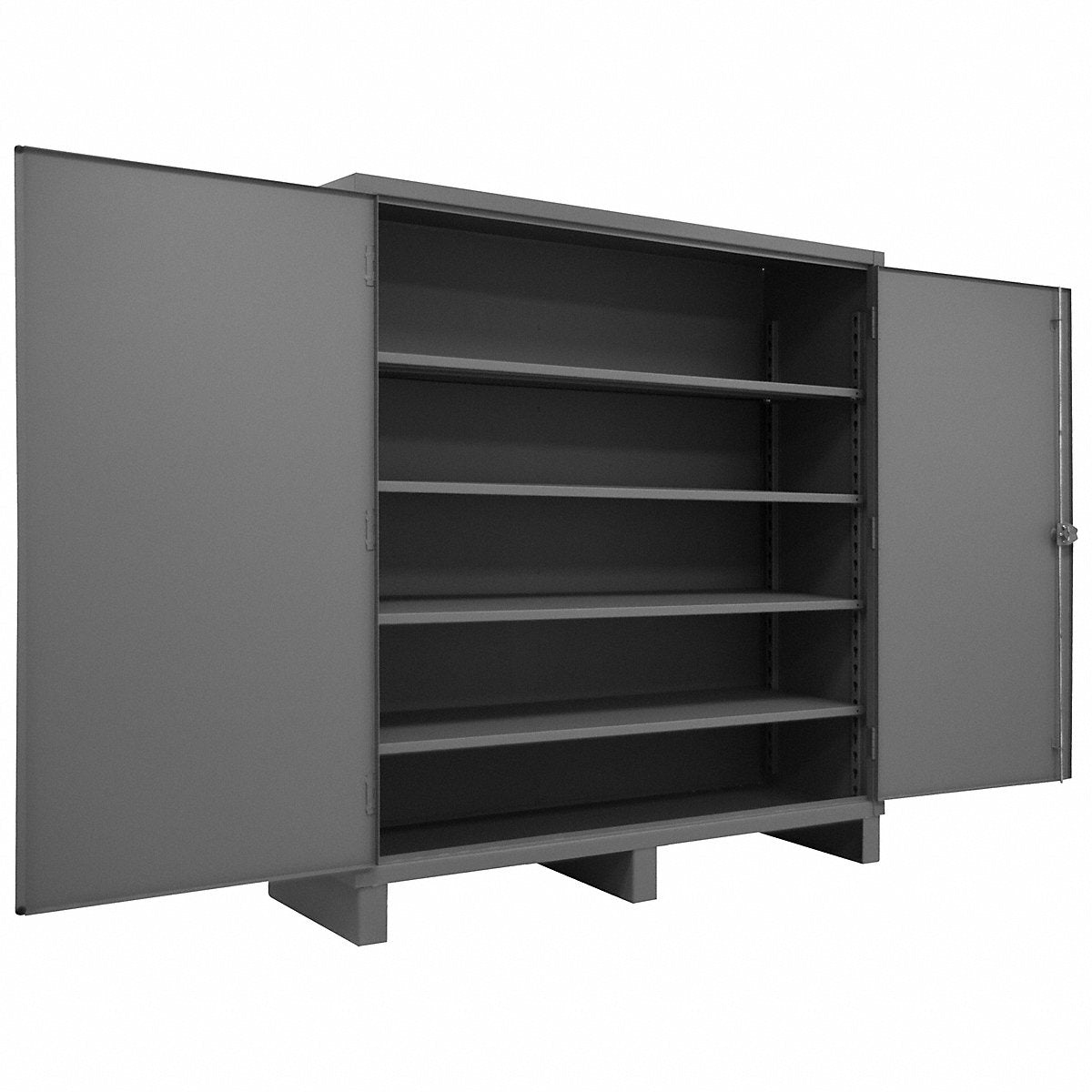 Durham Mfg Storage Cabinet, 78"X60"X24", Gray, 4Shlv, 78" (HDC-246078-4S95)