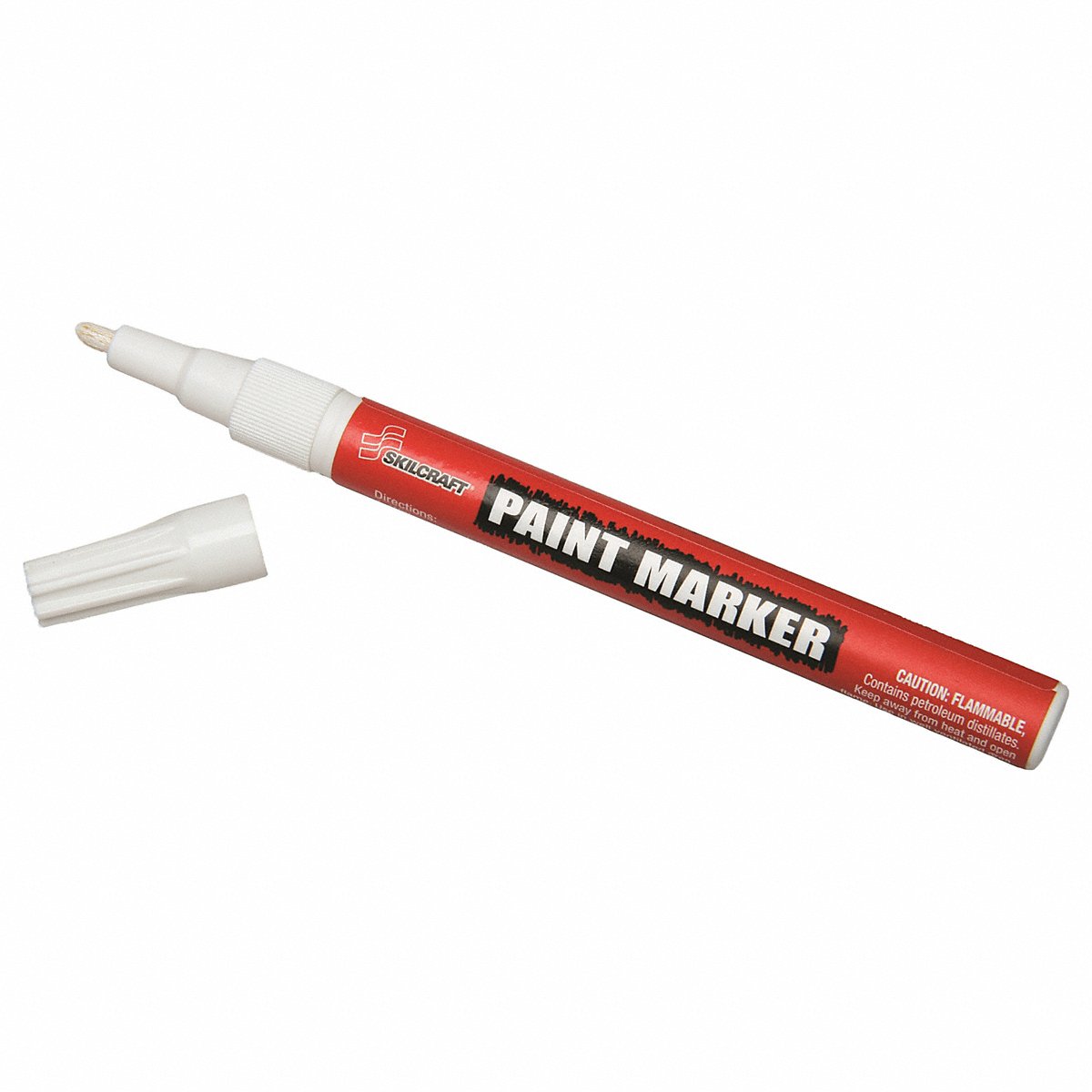 AbilityOne - Paint Markers - White, Fine Point, without Rubber Grip 7520-01-207-4159