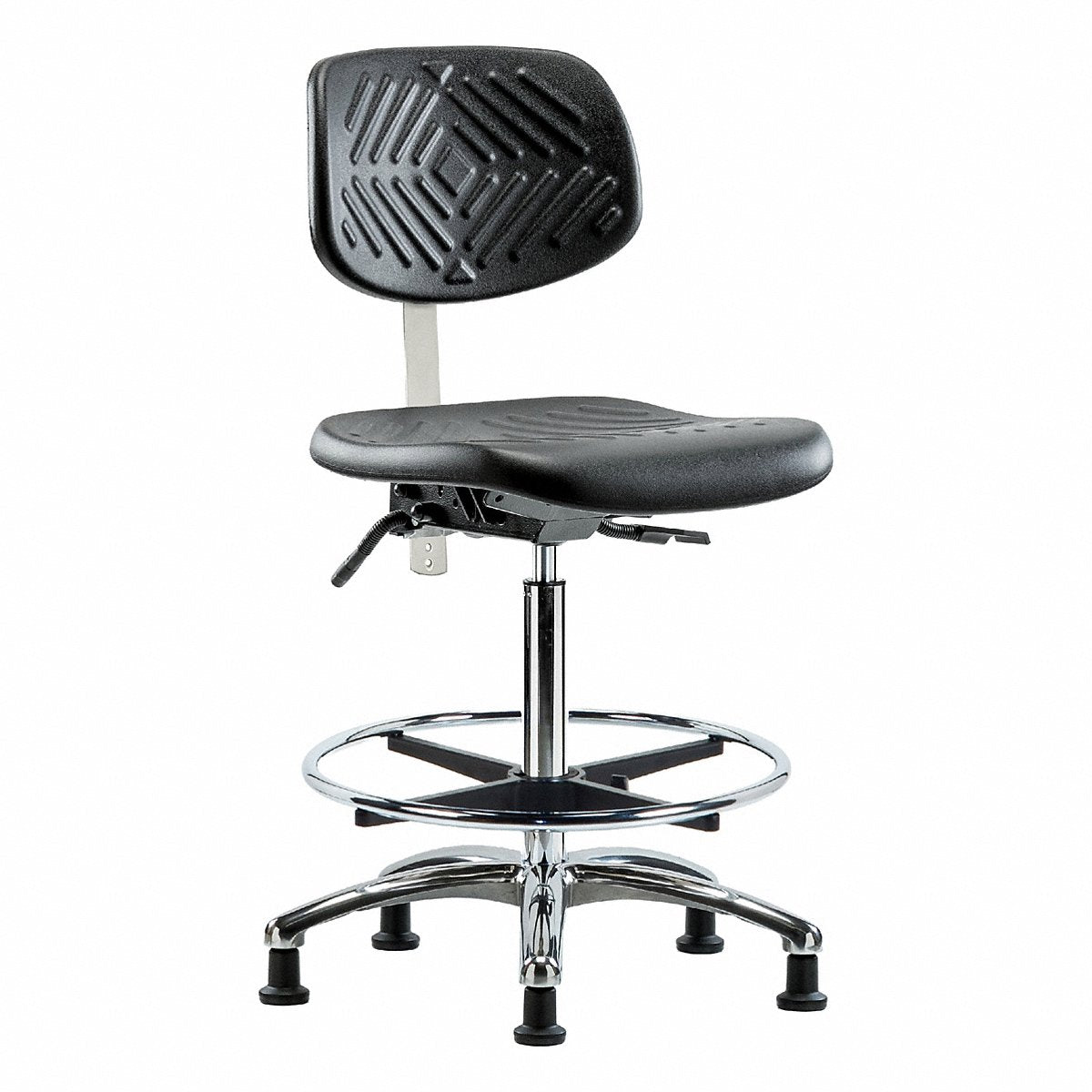 E Com Seating Poly Cr Chair, High, Tilt, Fr, Stat, Blk (BR-NCR-PHBCH-CR-T1-A0-CF-RG-BLK)