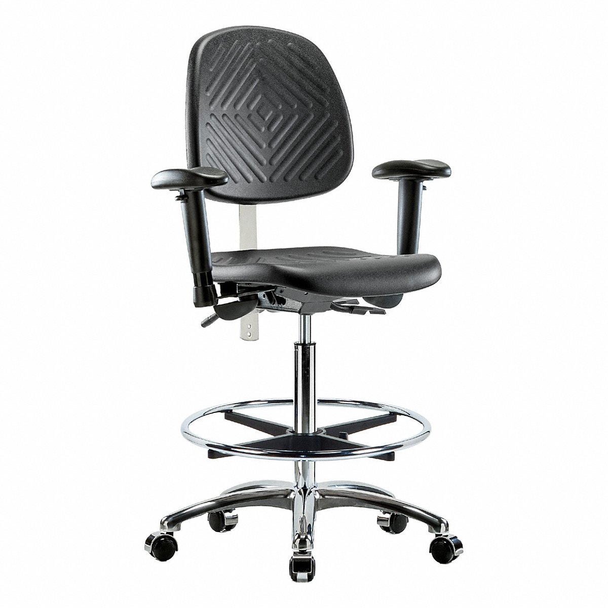 E Com Seating Ply Cr Chr, Hi, Md Bk, T, Aa, Fr, C, Blk (BR-NCR-PHBCH-MB-CR-T1-A1-CF-CC-BLK)