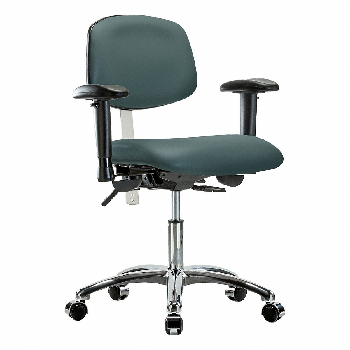 E Com Seating Vinyl Cr Chair, Low, Aa, Cast, Blue (BR-NCR-VDHCH-CR-T0-A1-CC-8546)