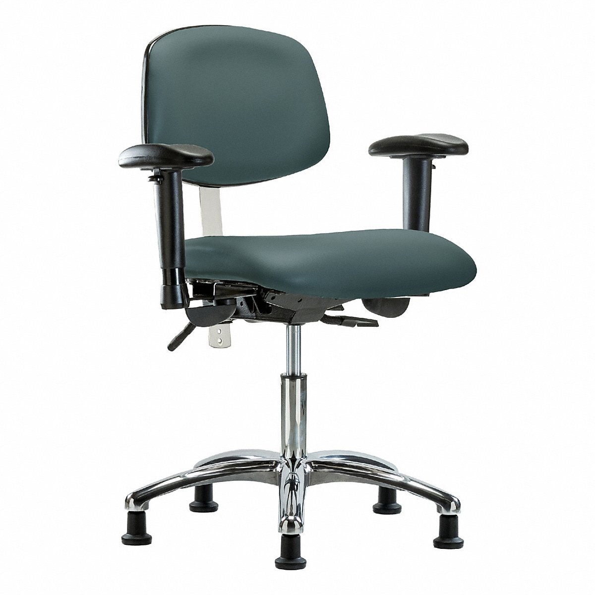 E Com Seating Vinyl Cr Chair, Low, T, Aa, Stat, Blue (BR-NCR-VDHCH-CR-T1-A1-RG-8546)
