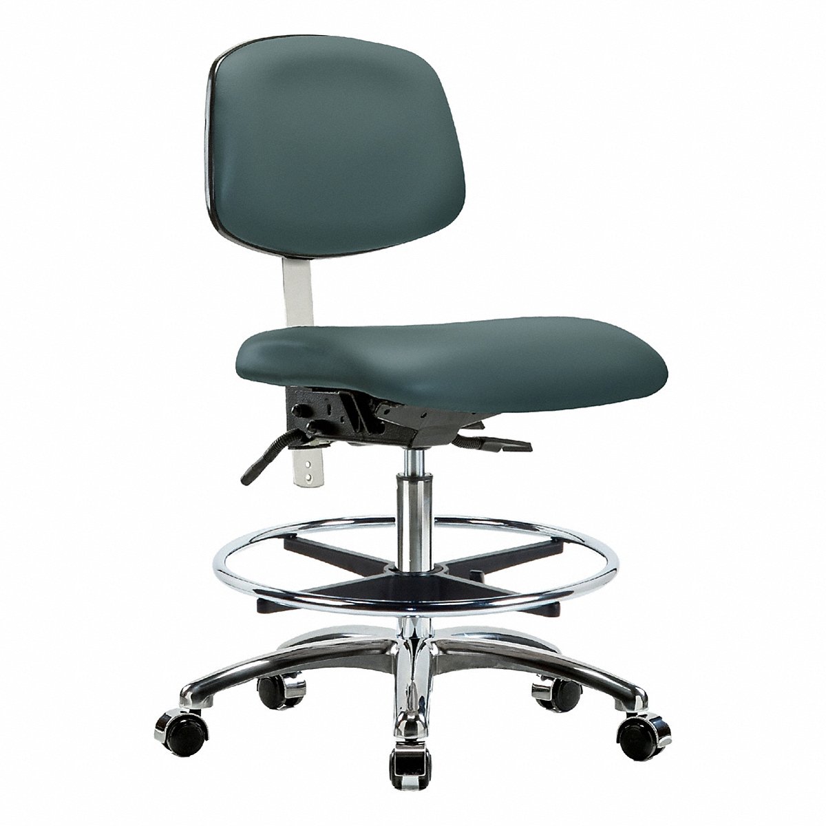 E Com Seating Vinyl Cr Chair, Med, T, Fr, Cast, Blue (BR-NCR-VMBCH-CR-T1-A0-CF-CC-8546)