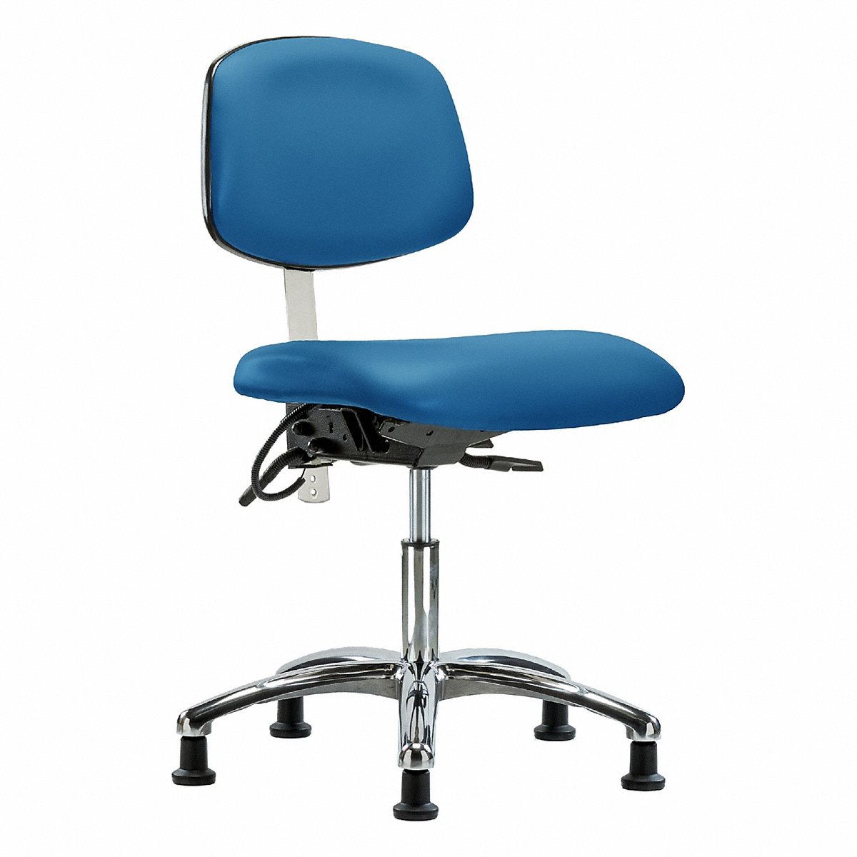 E Com Seating Vin Clean Room/Esd, Dsk, T, Stat, Blu (BR-NECR-DHCH-CR-T1-A0-EG-ESDBLU)