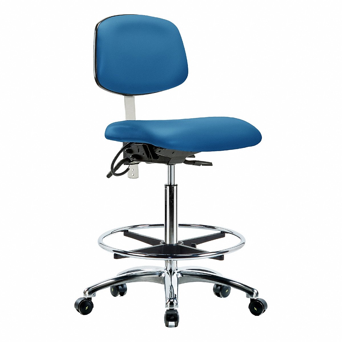 E Com Seating Vin Cr/Esd, Hi, T, Fr, Cstrs, Blu (BR-NECR-HBCH-CR-T1-A0-CF-EC-ESDBLU)