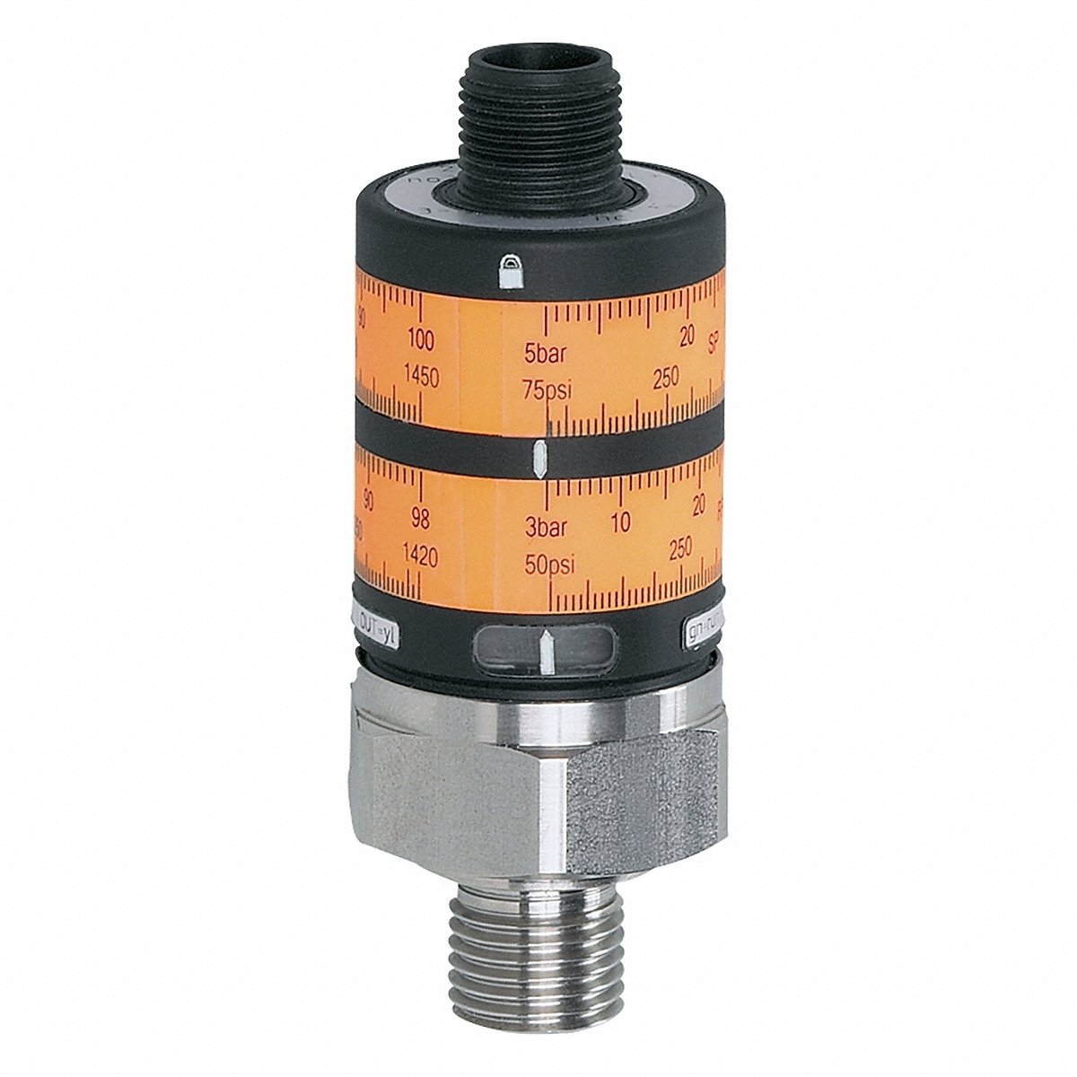 IFM Pressure Switch, 0–1450 psi, 2NO/2NC, PNP Output (PK6222)
