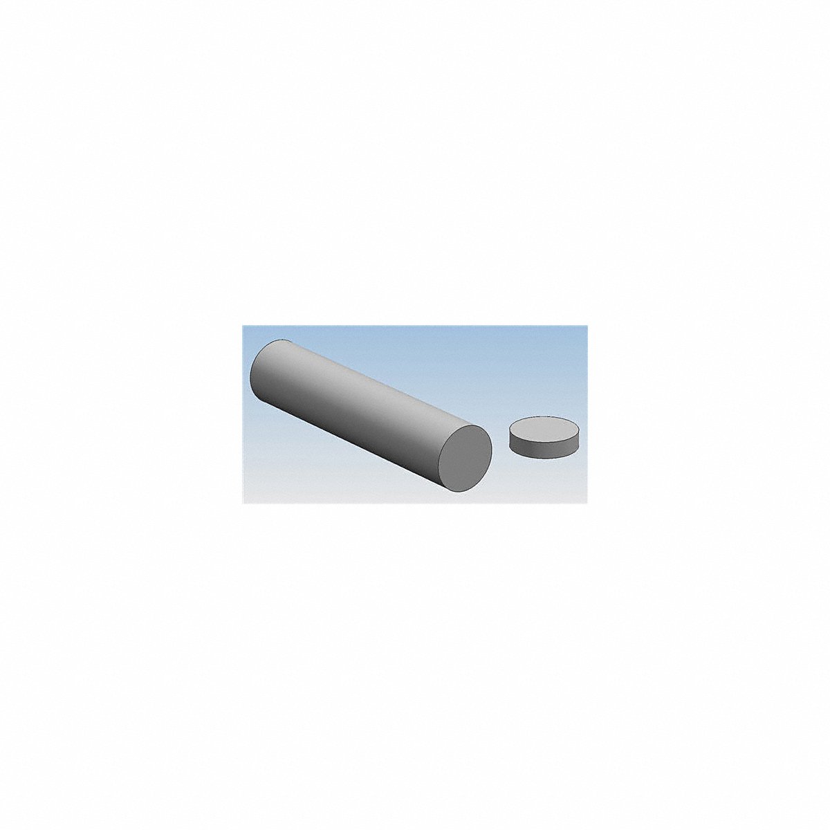 Carbon Steel Rod 12 in L 3 1/2 in Dia. (18R3.5-12)
