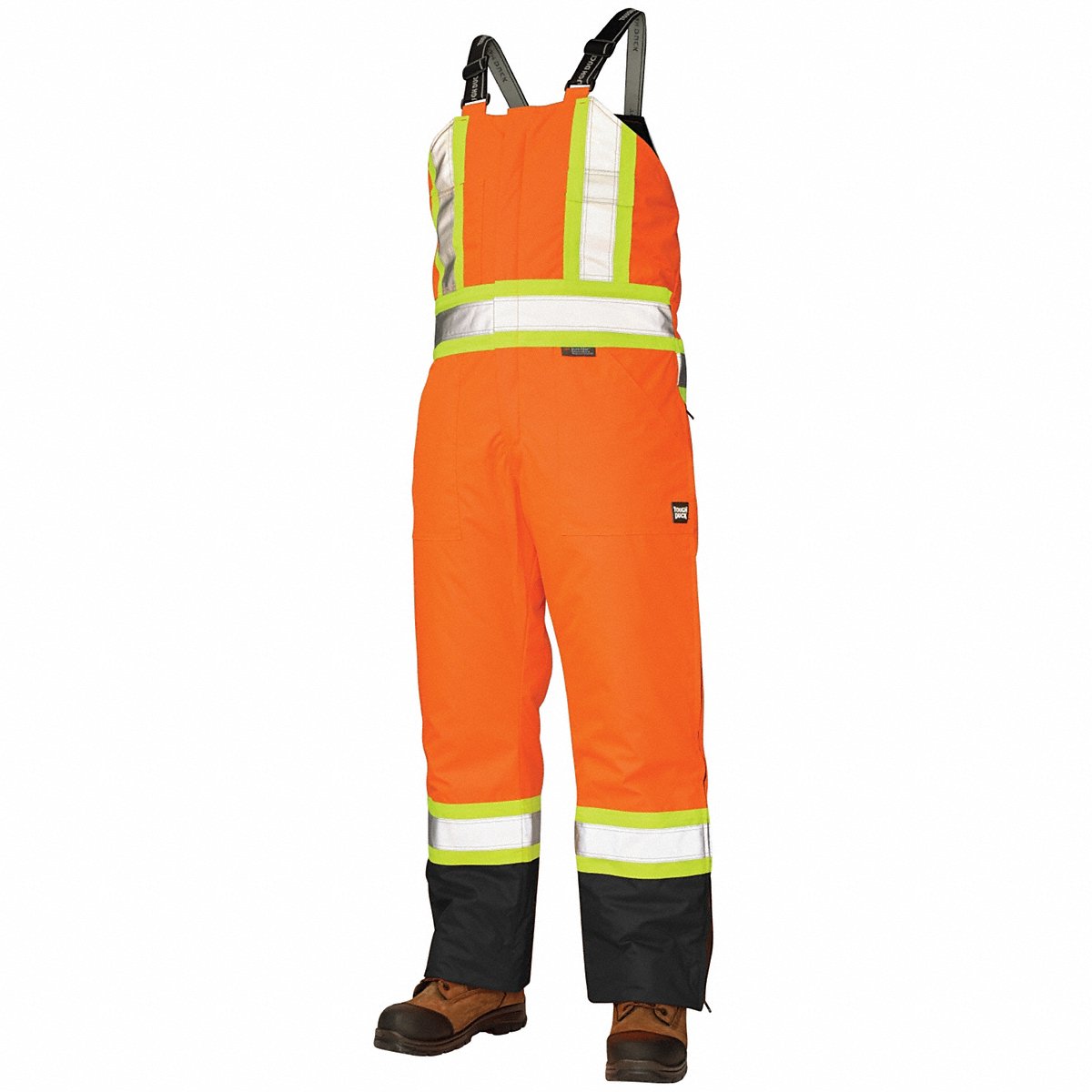 Tough Duck Hi-Vis Insulated Bibs, Flo Orange, 5X (S79831)