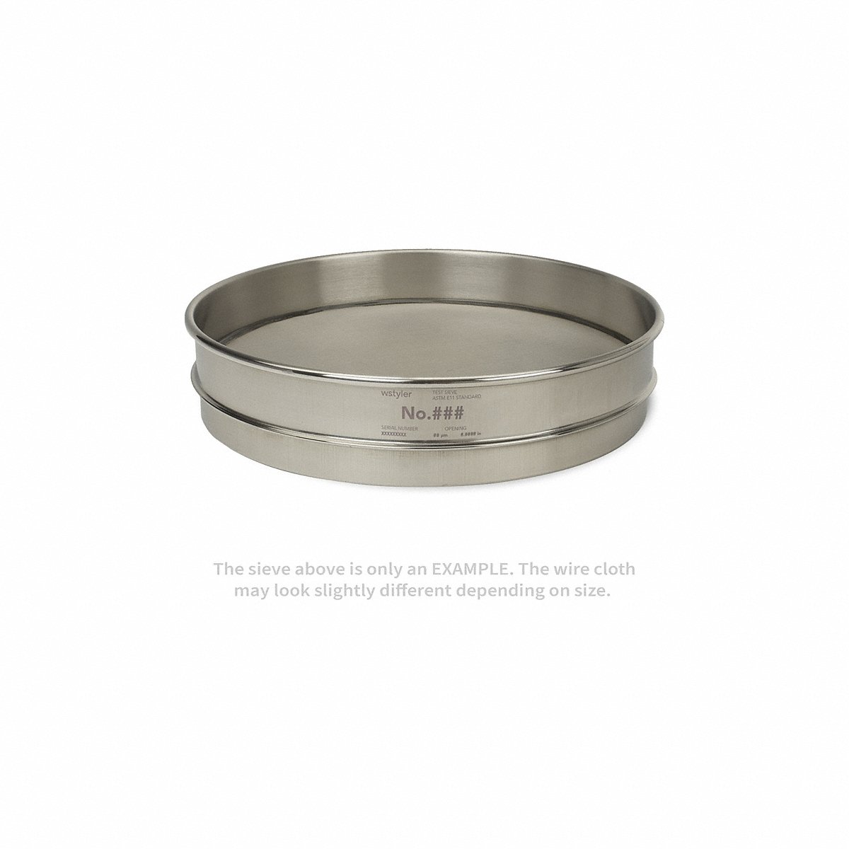 Advantech Sieve #25 S/S 12" Half Ht (25SS12H)