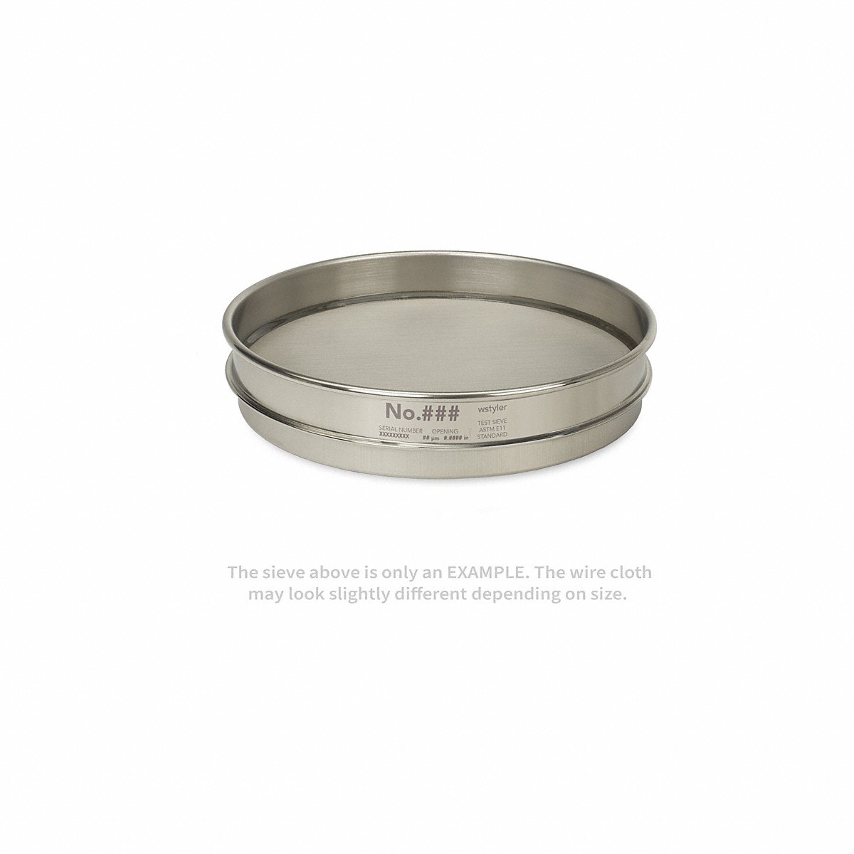 Advantech Sieve, 7/16", S/S, 8 In, Half Ht, 16" (7/16"SS8H)