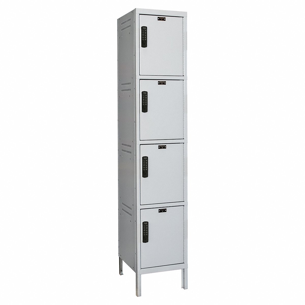 Hallowell Locker, 4X1Lckrs, Lt Gry, 78"X18"X21", 78" (UELBP1818-4A-PL)
