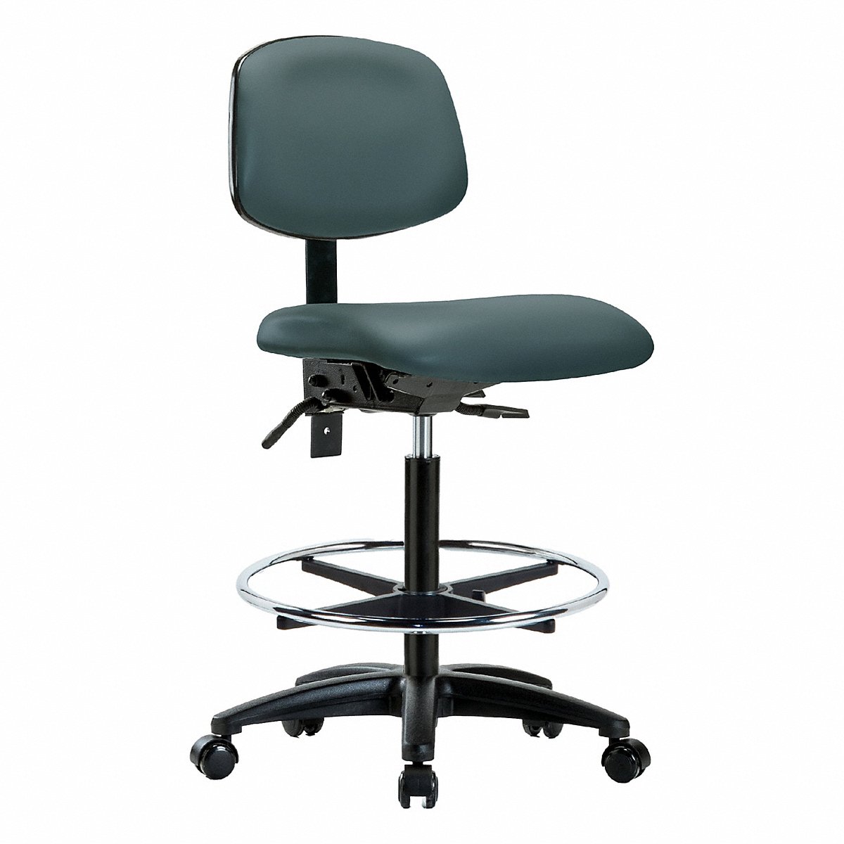 E Com Seating Vinyl Chair, High, Tilt, Fr, Cast, Blue (BR-VHBCH-RG-T1-A0-CF-RC-8546)