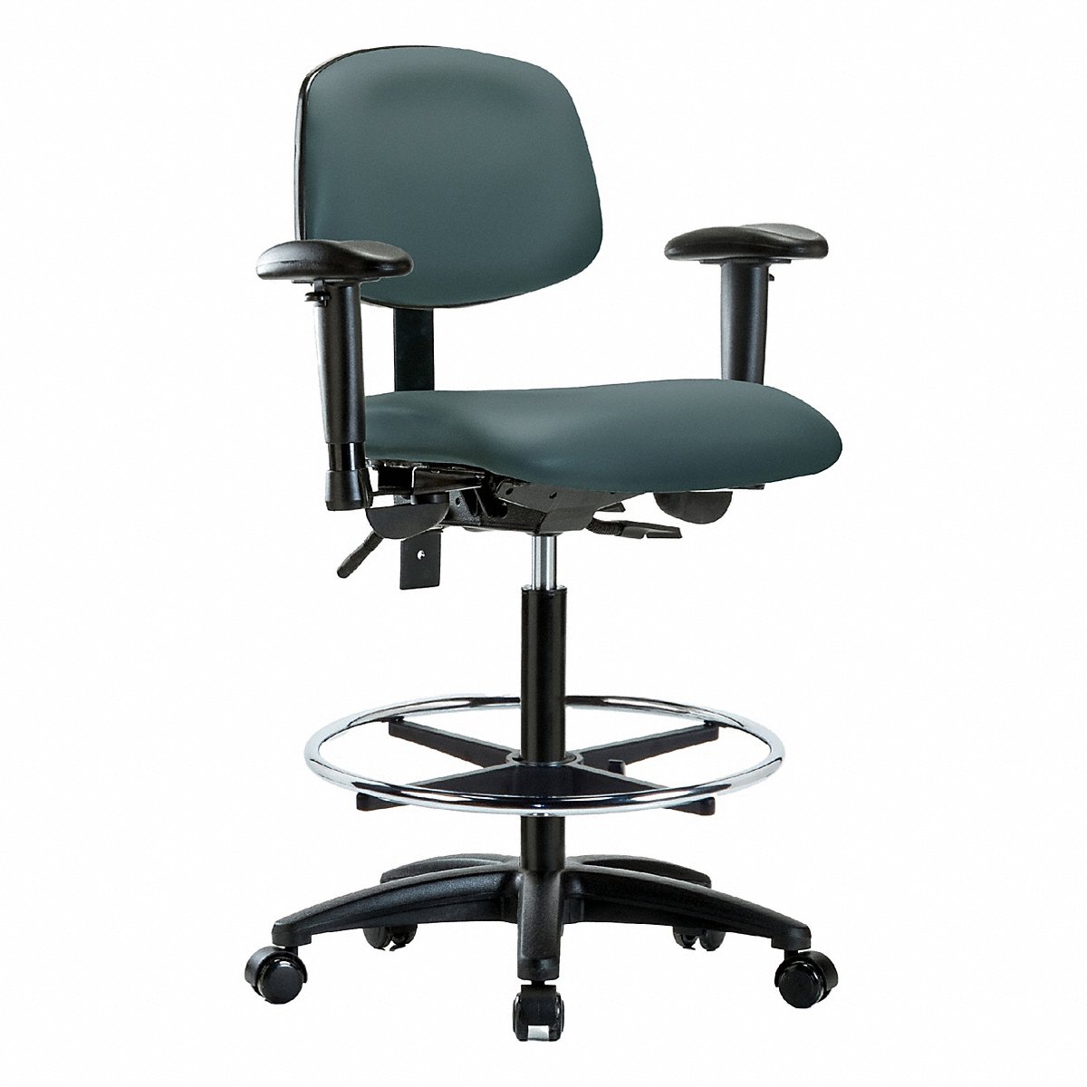 E Com Seating Vinyl Chair, Hi, T, Aa, Fr, Cast, Blue (BR-VHBCH-RG-T1-A1-CF-RC-8546)
