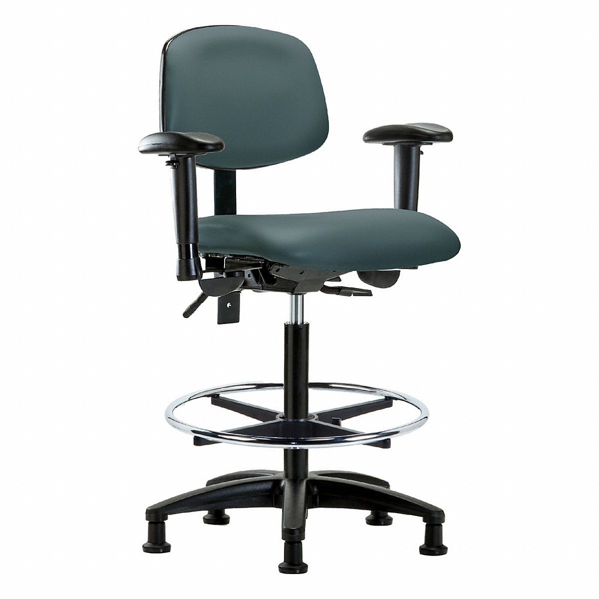 E Com Seating Vinyl Chair, Hi, T, Aa, Fr, Stat, Blue (BR-VHBCH-RG-T1-A1-CF-RG-8546)