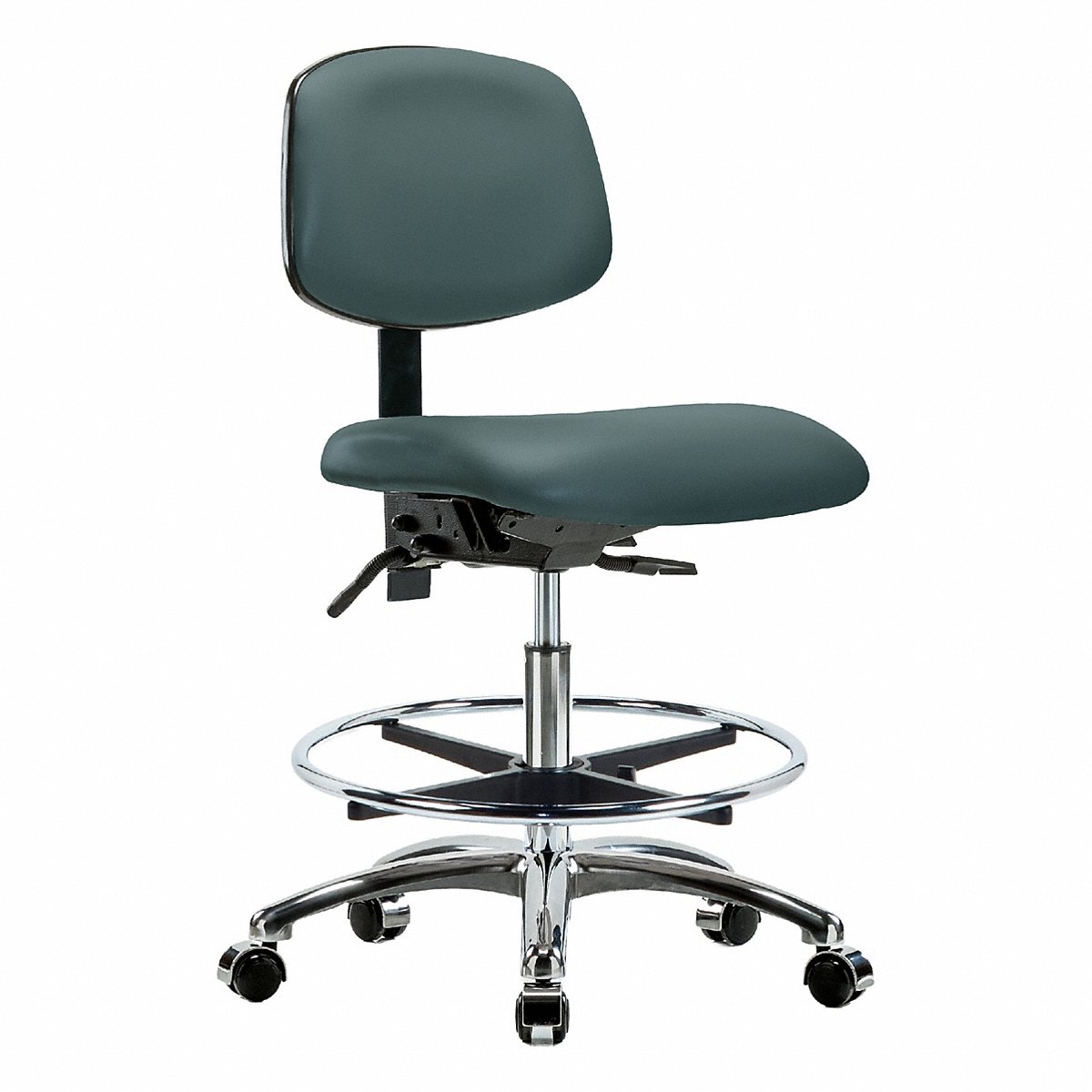 E Com Seating Vin Chair Chrome, Med, T, Fr, C, Blue (BR-VMBCH-CR-T1-A0-CF-CC-8546)