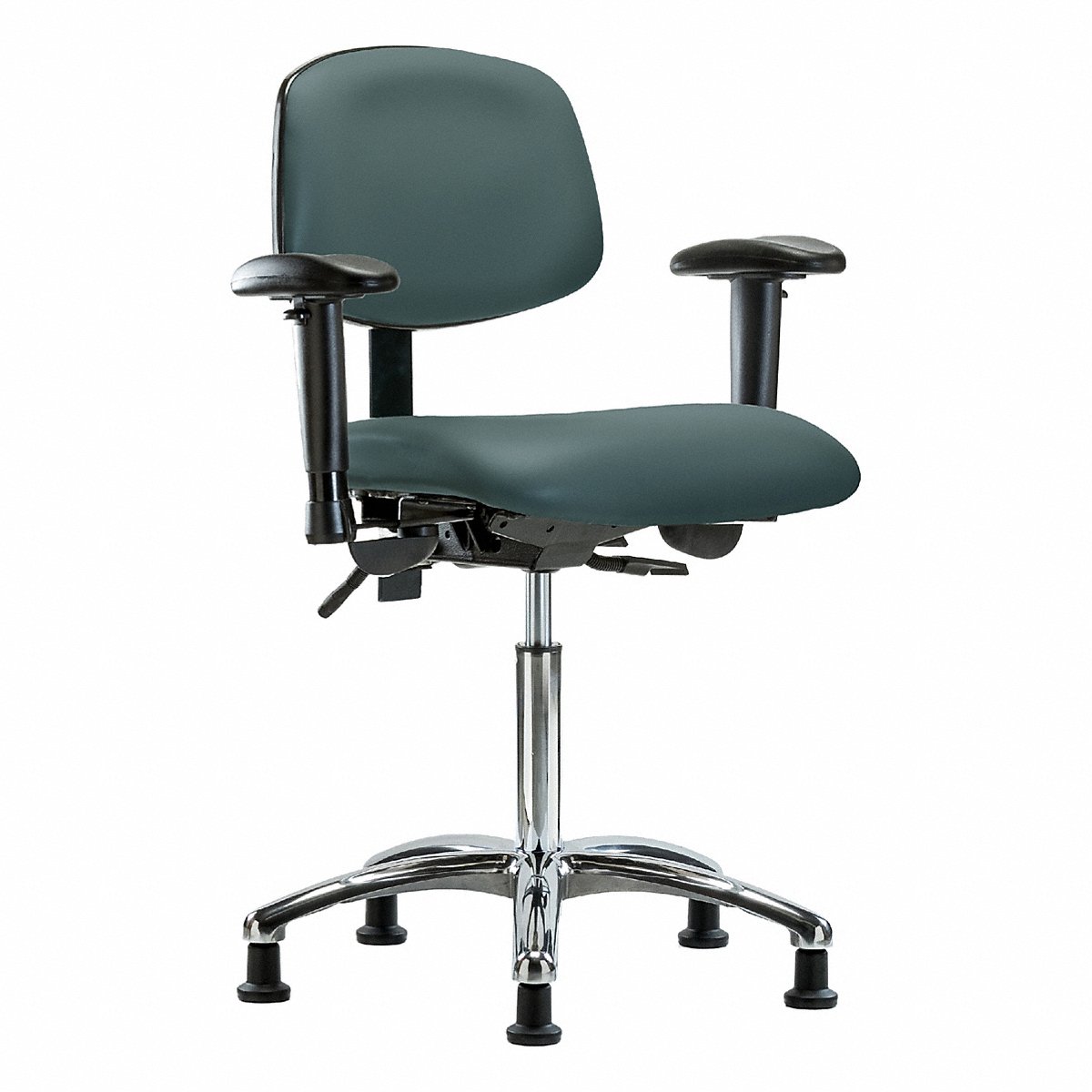E Com Seating Vin Chair Chrome, Med, T, Aa, G, Blue (BR-VMBCH-CR-T1-A1-NF-RG-8546)