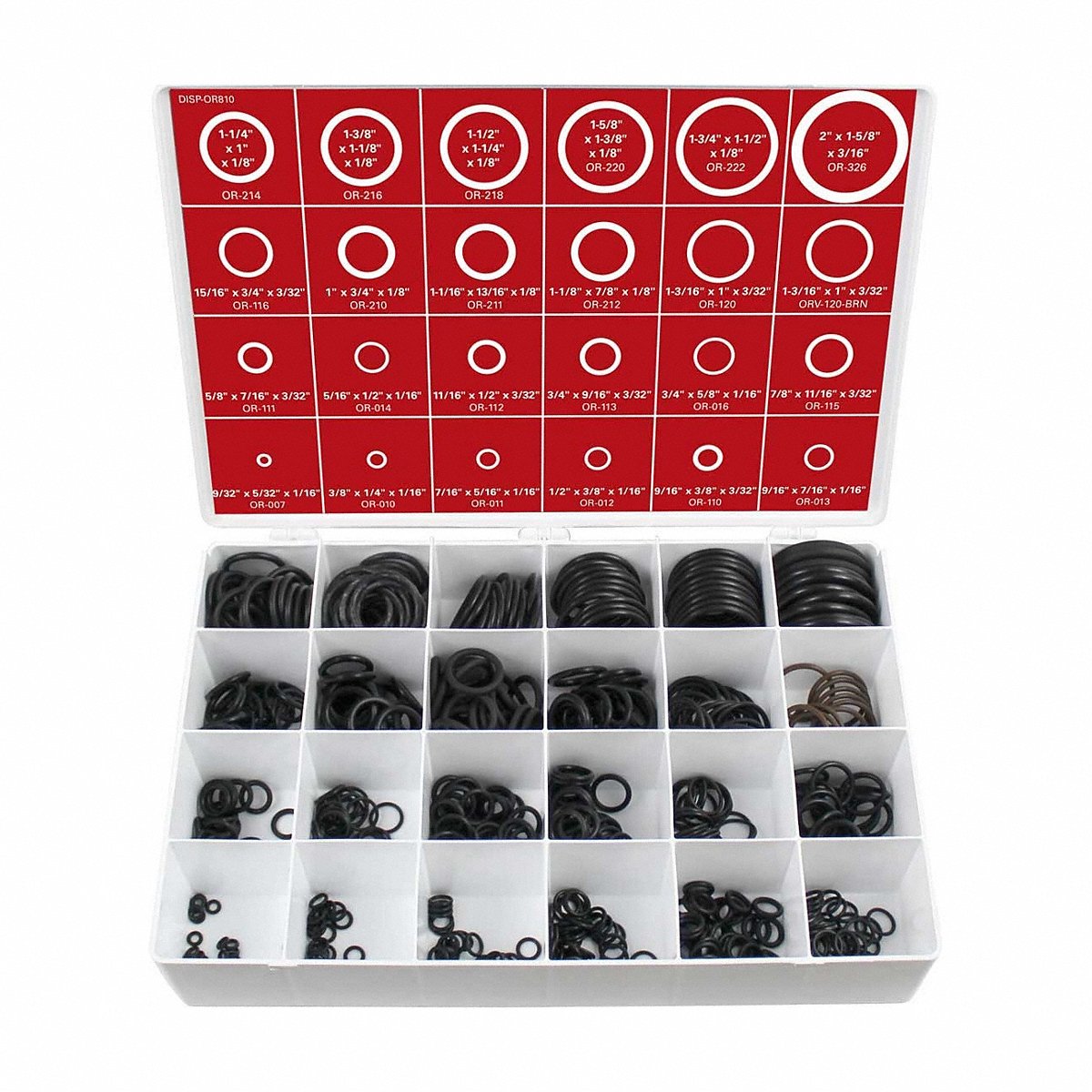 Flinthills Trading Co Dba Gl Huyett O-Ring Set, Buna N, Black (DISP-OR810)