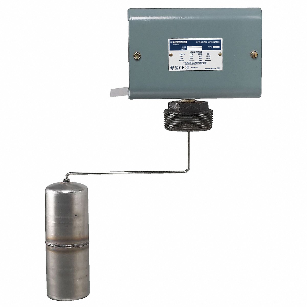 Telemecanique Sensors AlternatrClosedLiquidLvlSwtch Steel 575 V (9038CG33)