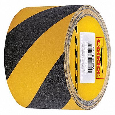 D5749 Anti-Slip Tape Black/Yellow 4 W 60 Grit