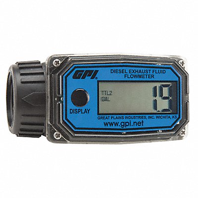 Flowmeter Electronic 1 3 to 30 gpm