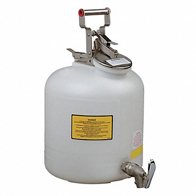 Disposal Can 5 Gal. White Polyethylene