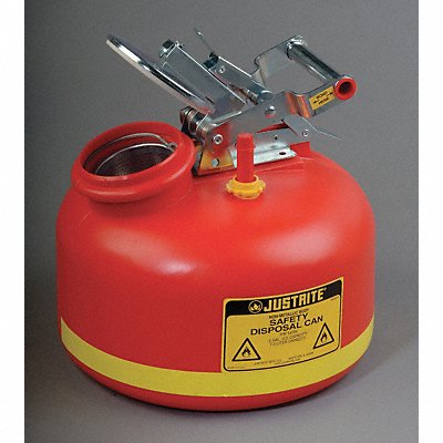 Disposal Can 2 Gal. Red Polyethylene
