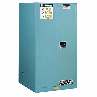 Corrosive Safety Cabinet Blue 65 in H