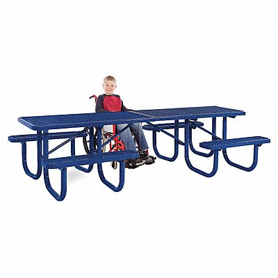 ADA Shelter Table 120 W x70 D Blue