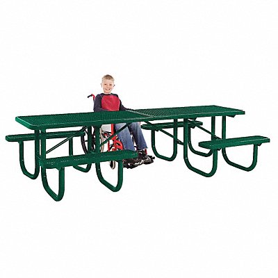 ADA Shelter Table 120 W x70 D Green