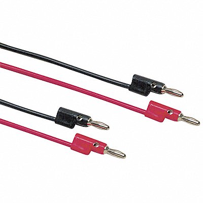 BANANA PLUG PATCH CORD STACKABLE RED