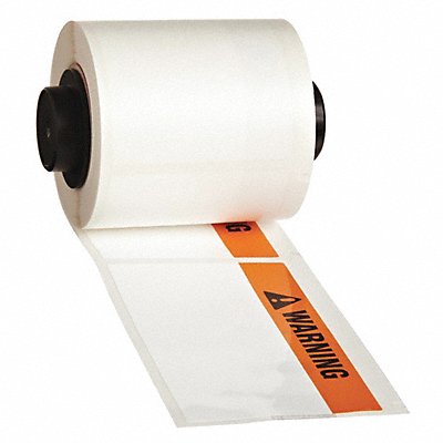 Arc Flash Label Orng/Bk/Wht Polyester