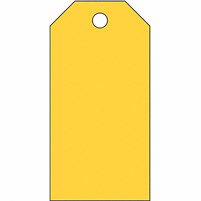 Blank Tag 5 x 2-1/2 In Yel PK25