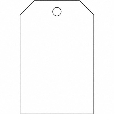 Blank Tag 5 x 3-1/4 In Wht PK25