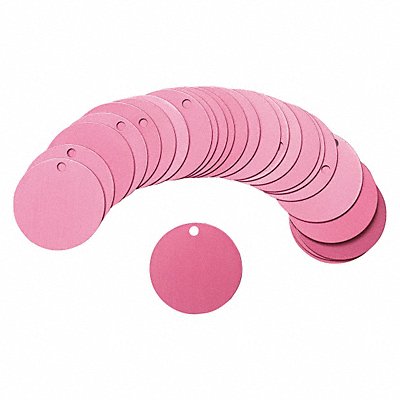 Blk Tag 1-1/2 x 1-1/2 In Pink Al PK25